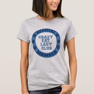 Logotipo Crazy Cat Lady Club Camisetas miembros of