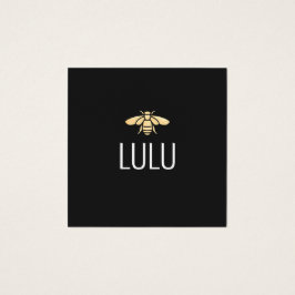Logotipo de Abeja de oro Minimalista negro moderno