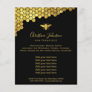 logotipo de abeja en volante de fondo negro