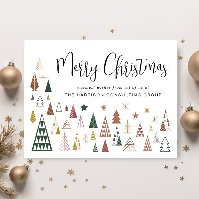 Logotipo de árbol de Navidad comercial Código QR C (Spread the joy of the season and strengthen business relationships with our stylish holiday card)