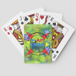 Logotipo de Art By MAS en cartas de juego