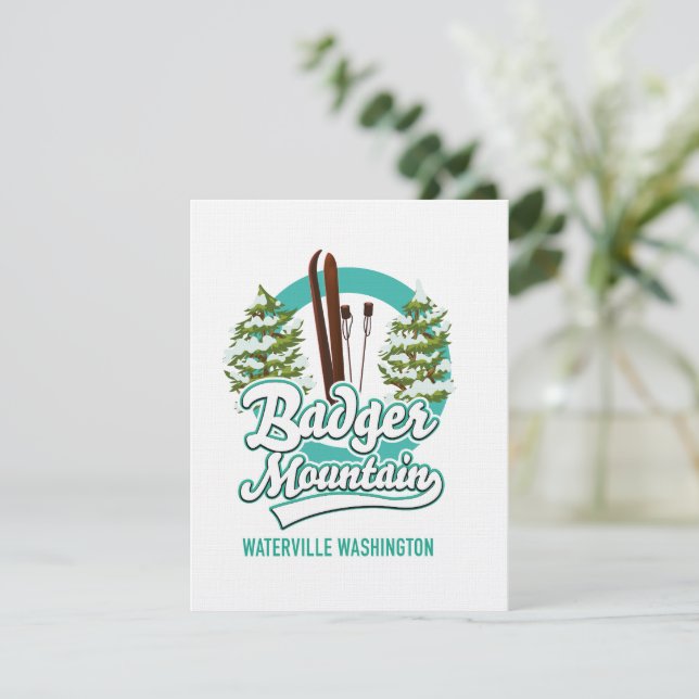 logotipo de Badger Mountain Waterville Washington  (Anverso de pie)