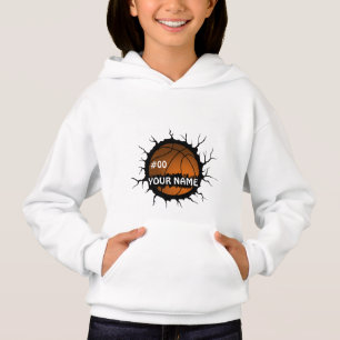 Logotipo de baloncesto, nombre personalizado del b