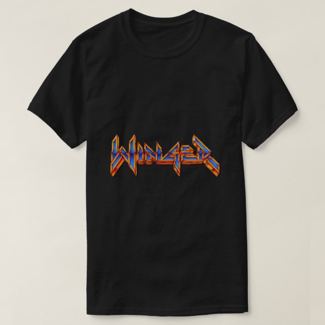 Logotipo de banda Winger para camiseta clásica vin (Diseño del anverso)