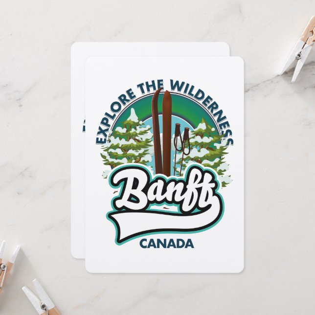 logotipo de banff canadá para esquiar (Anverso/Reverso In Situ)
