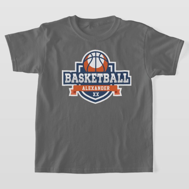 Logotipo de básquetbol personaliza la camiseta (Distribución)