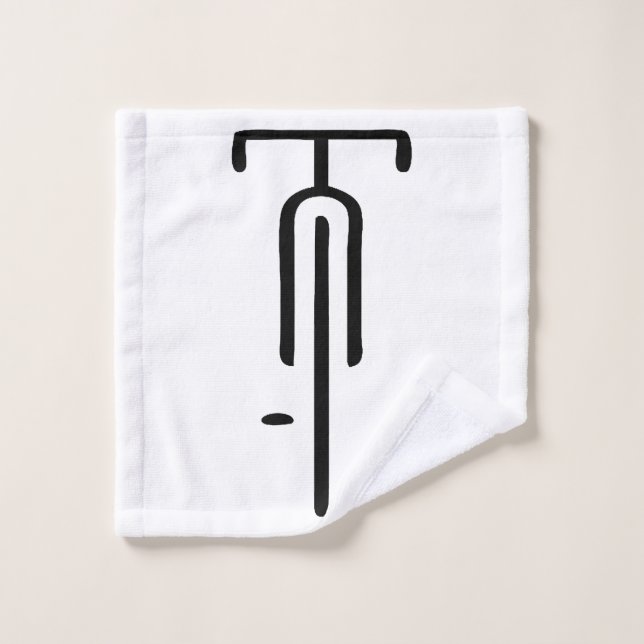 Logotipo de bicicleta Retro mínimo, Ciclismo y ama (Toallita)