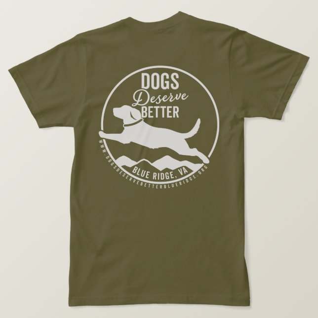 Logotipo de blanco verde del ejército de camisetas (Reverso del diseño)