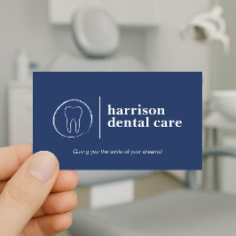 Logotipo de boceto dental premium Dentista azul