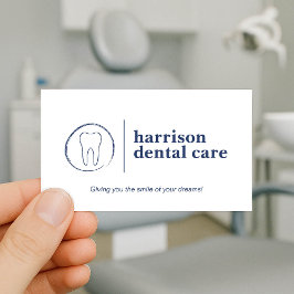 Logotipo de boceto dental premium Dentista blanco/