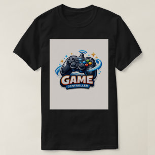 Logotipo de camiseta de controlador de juego de di