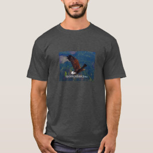 Logotipo de camiseta oscura básica para hombres HA