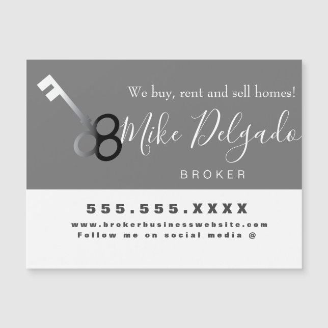 Logotipo de clave comercial del agente de alquiler (Anverso)