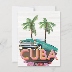 logotipo de coche clásico de Cuba