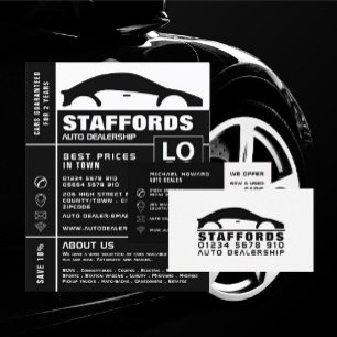 Logotipo de coche, publicidad de autodistribución