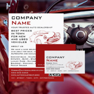 Logotipo de coche rojo, publicidad del operador au