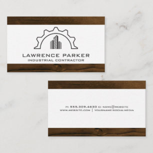 Logotipo de construcción   Tarjeta de presentación