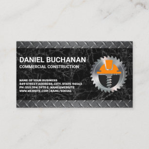 Logotipo de construcción   Tarjeta de presentación