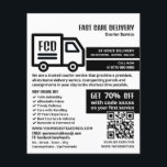 Logotipo de Courier Truck, publicidad de servicio<br><div class="desc">Logotipo de Courier Truck,  folleto publicitario de Courier Service de The Business Card Store.</div>