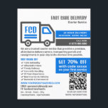 Logotipo de Courier Truck, publicidad de servicio<br><div class="desc">Logotipo de Courier Truck,  folleto publicitario de Courier Service de The Business Card Store.</div>