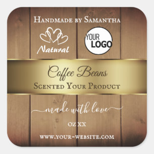 Logotipo de Decoración de Oro de las etiquetas de 