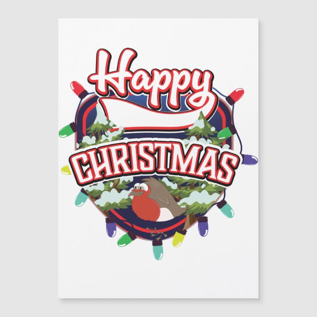 Logotipo de dibujos animados de Feliz Navidad (Anverso)