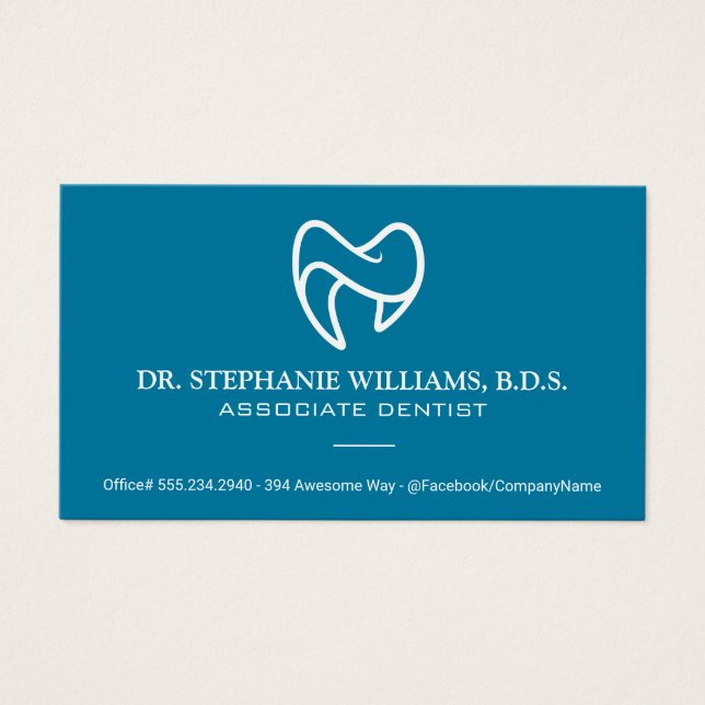 Logotipo de diente moderno | Dental (Frente)