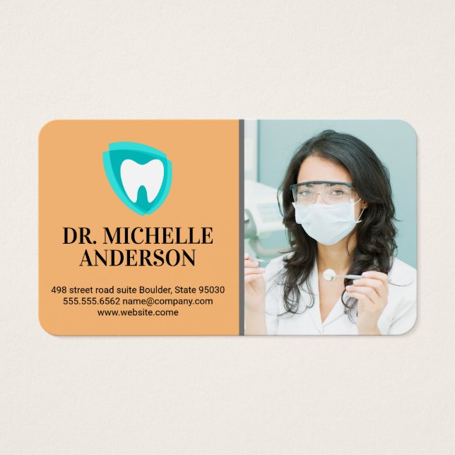 Logotipo de diente | Profesional dental (Frente)