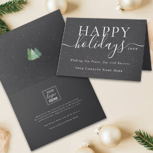 Logotipo de empresa de nieve de Navidad con letra