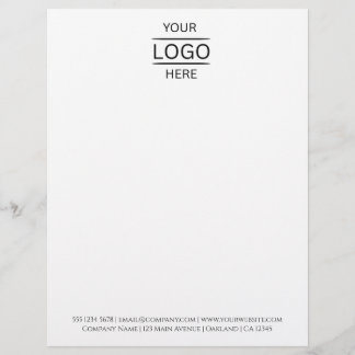 Logotipo de empresa en membrete | Carta con marca 