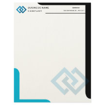 Logotipo de empresa personalizado membrete profesi