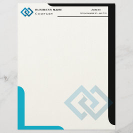 Logotipo de empresa personalizado membrete profesi