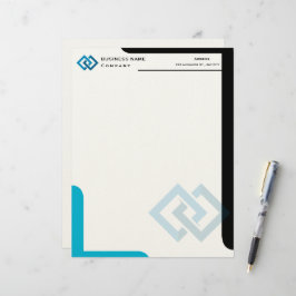 Logotipo de empresa personalizado membrete profesi
