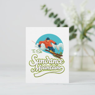 logotipo de esquí de las montañas Sundance