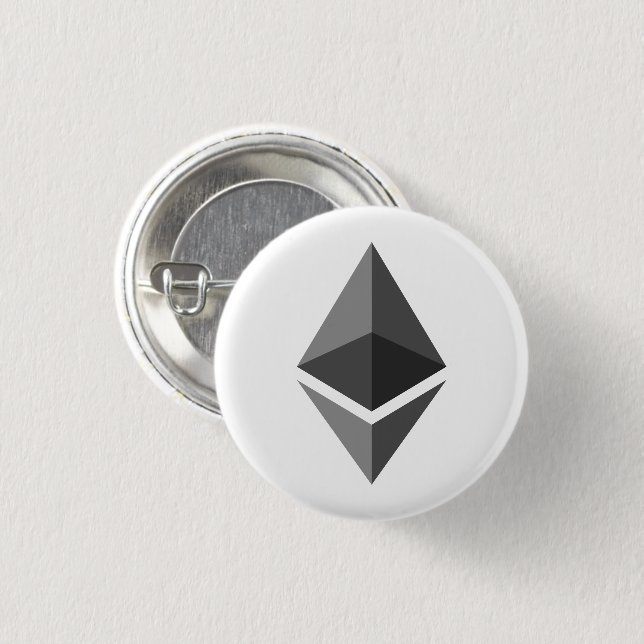 Logotipo de Ethereum ETH | Botón (Anverso y reverso)
