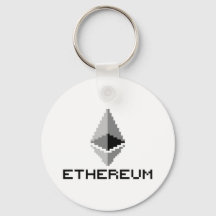 Logotipo de Ethereum ETH de 8 bits | Llavero básic