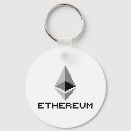 Logotipo de Ethereum ETH de 8 bits | Llavero básic
