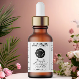 Logotipo de etiqueta de botella de gotero de cosmé