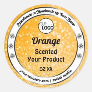 Logotipo de etiqueta de producto de brillo luminos