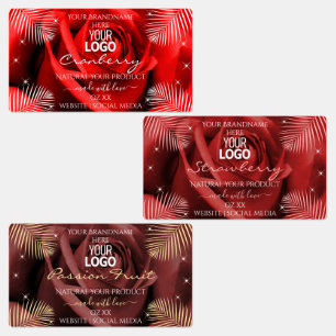 Logotipo de etiquetas de embalaje de productos de 