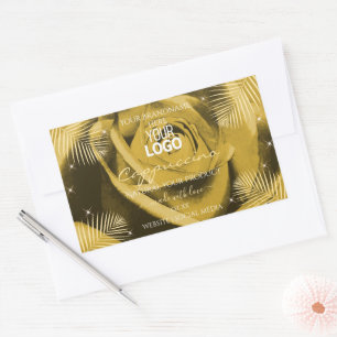 Logotipo de etiquetas de producto Palm Rosa de col