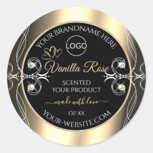 Logotipo de etiquetas de productos de decoración d