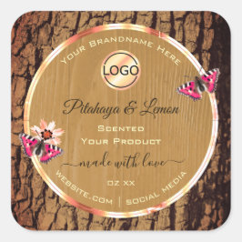 Logotipo de etiquetas de productos de la corteza d