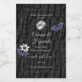 Logotipo de etiquetas de productos de marco platea