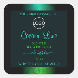 Logotipo de etiquetas de productos elegantes de má