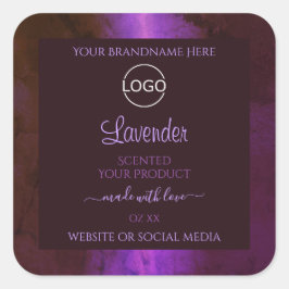 Logotipo de etiquetas de productos elegantes de Ma