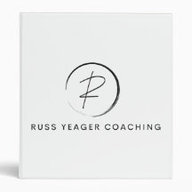 Logotipo de firma de coaching de Russ Yeager