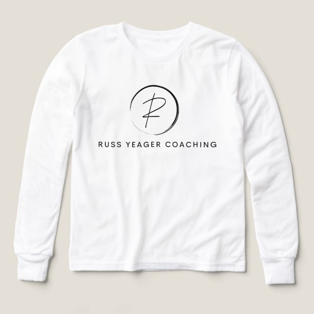 Logotipo de firma de coaching de Russ Yeager (Diseño frontal)