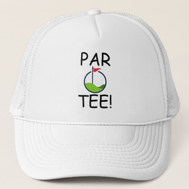 Logotipo de golf "PAR TEE" | Gorra de golf (Anverso)