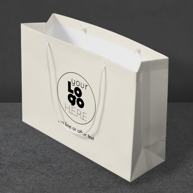 Logotipo de gran Personalizado Ecru Bolsa de compr (Subido por el creador)